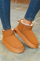 Anna Fur Lined Suede Ankle Snow Boots-3