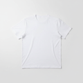 Men's white t-shirt on a plain background