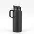 HydroMax 40oz Insulated Water Bottle HydroMax 40oz matte black insulated water bottle with straw lid and handle