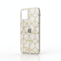 Clear Gold Geometric Phone Case