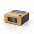 ChargeClock Bluetooth alarm clock with wireless charging pad on top and LED display