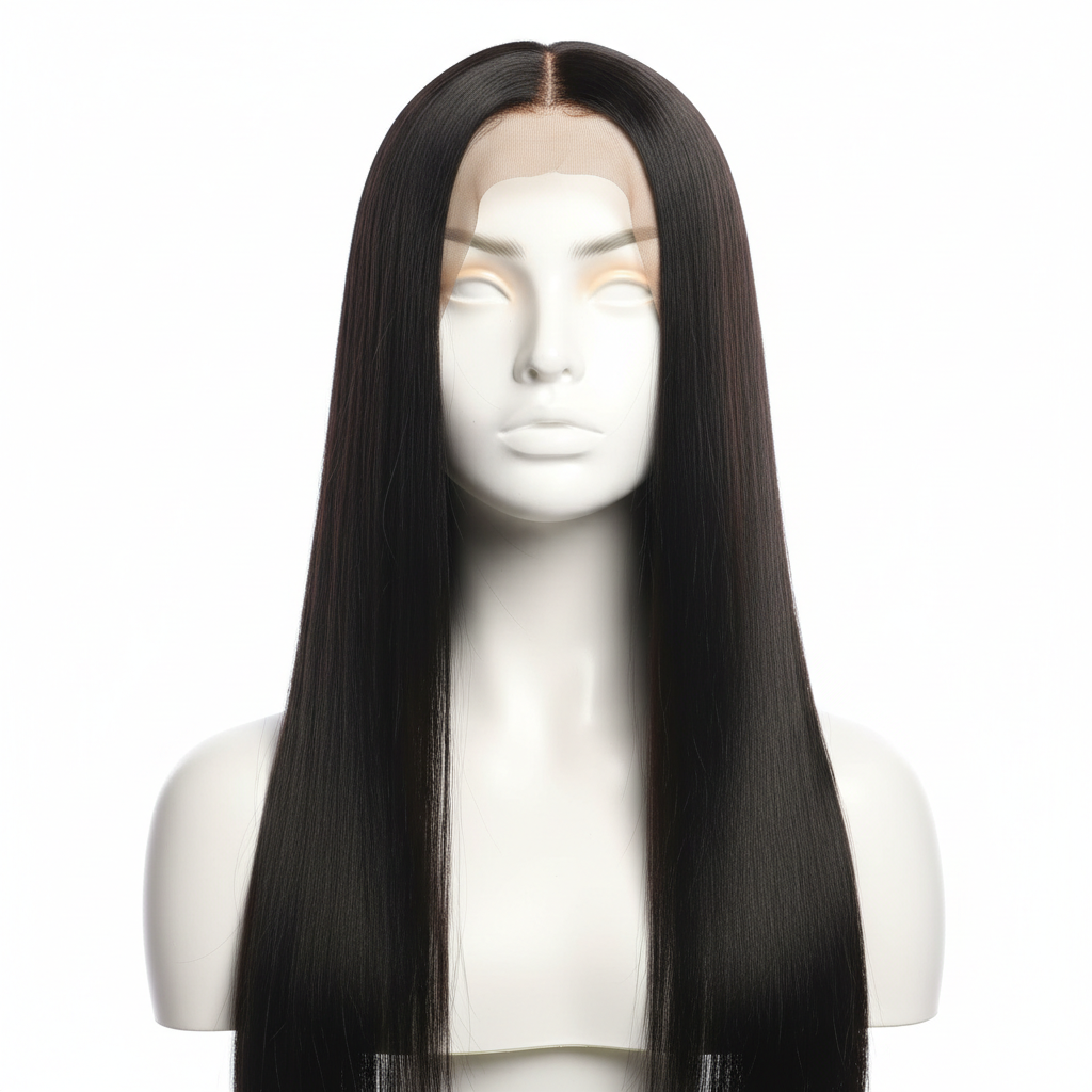 Straight Black Lace Front Wig