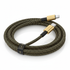 BraidedCharge USB-C Fast Charging Cable 6ft BraidedCharge nylon braided USB-C fast charging cable 6ft in black and gold