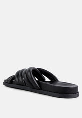 Tora Quilted Strap Slider Flats-2