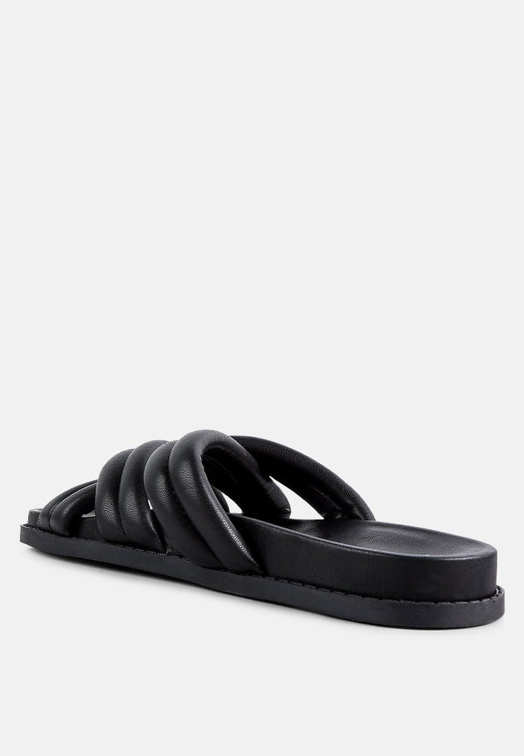 Tora Quilted Strap Slider Flats-2